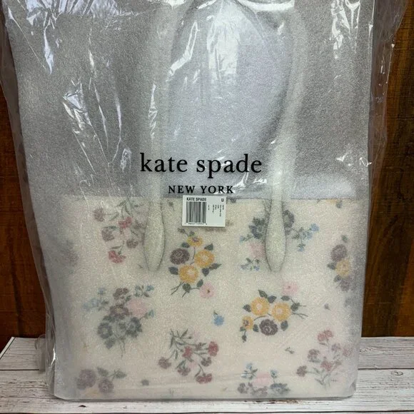 kate spade new york All Day Bouquet Toss Large Tote - Halo White - Picture 5 of 6